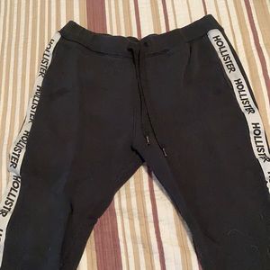 Hollister joggers. Black. Size large. Lightly worn